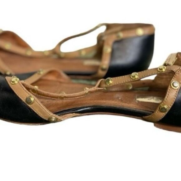 #307 HALOGEN Stud Strap Flats - Picture 2 of 6